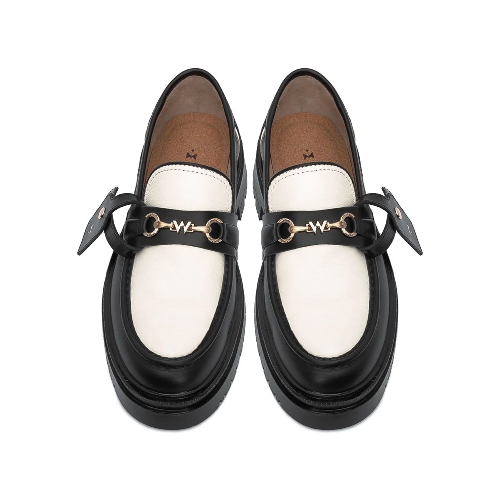 THE SEAN WOLF CHUNKY LOAFER - BLACK OFF WHITE