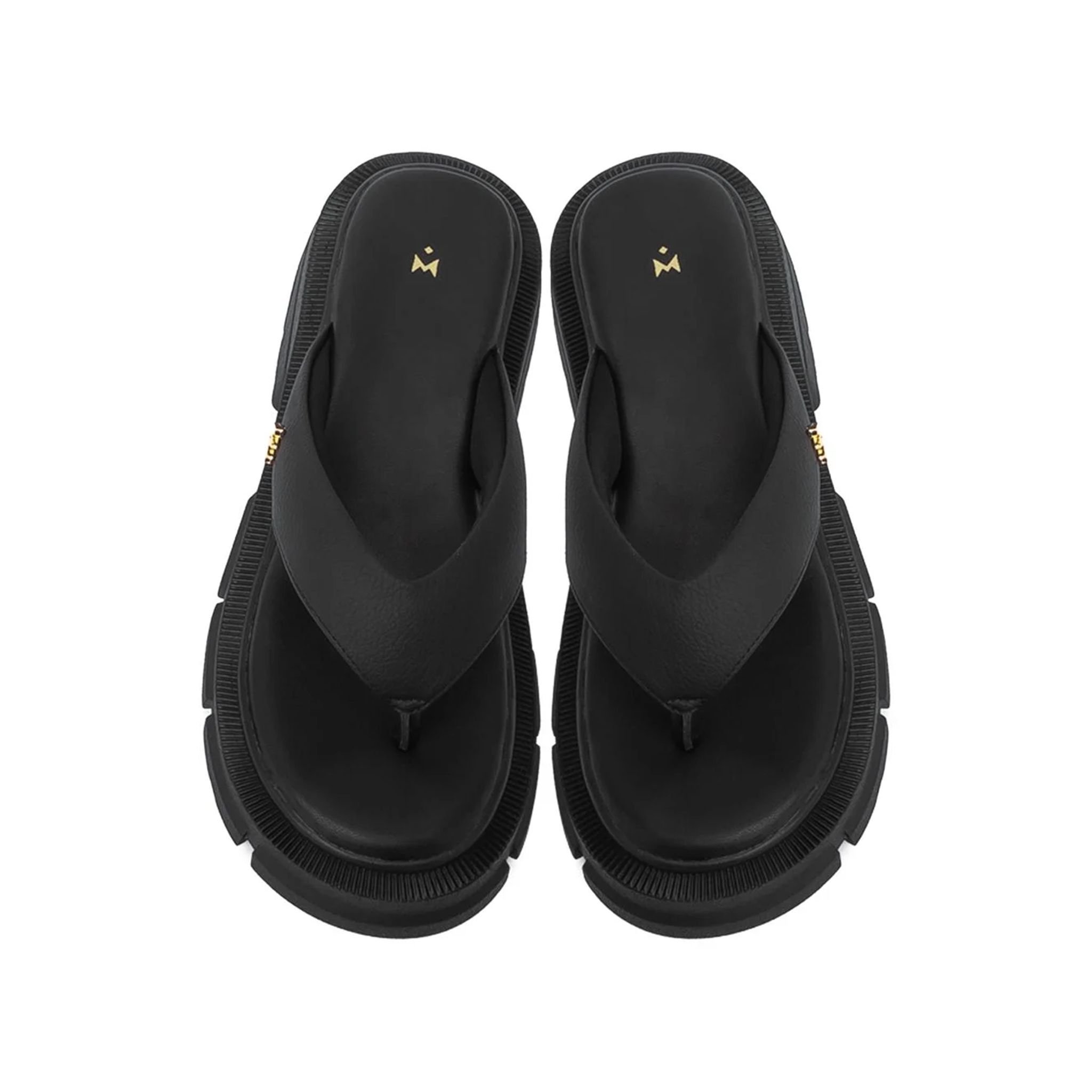 THE QUEEN WOLF FLIP FLOP - BLACK