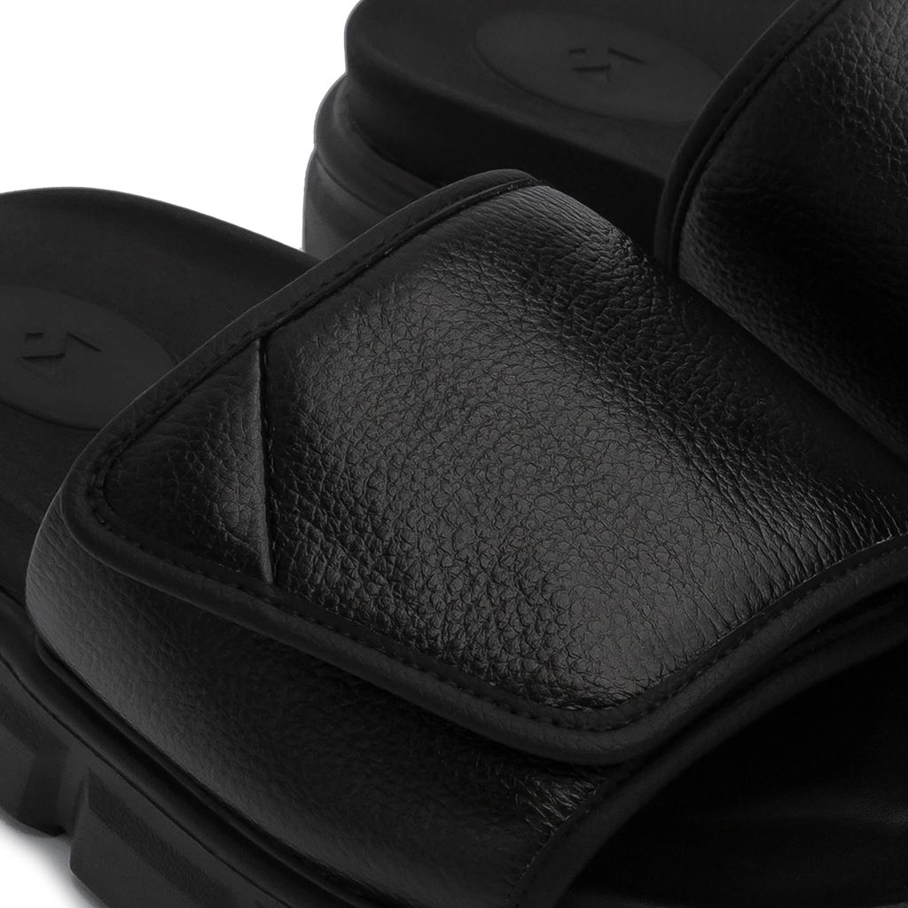 THE SEAN LADY WOLF SLIDE SANDAL V.2 - BLACK