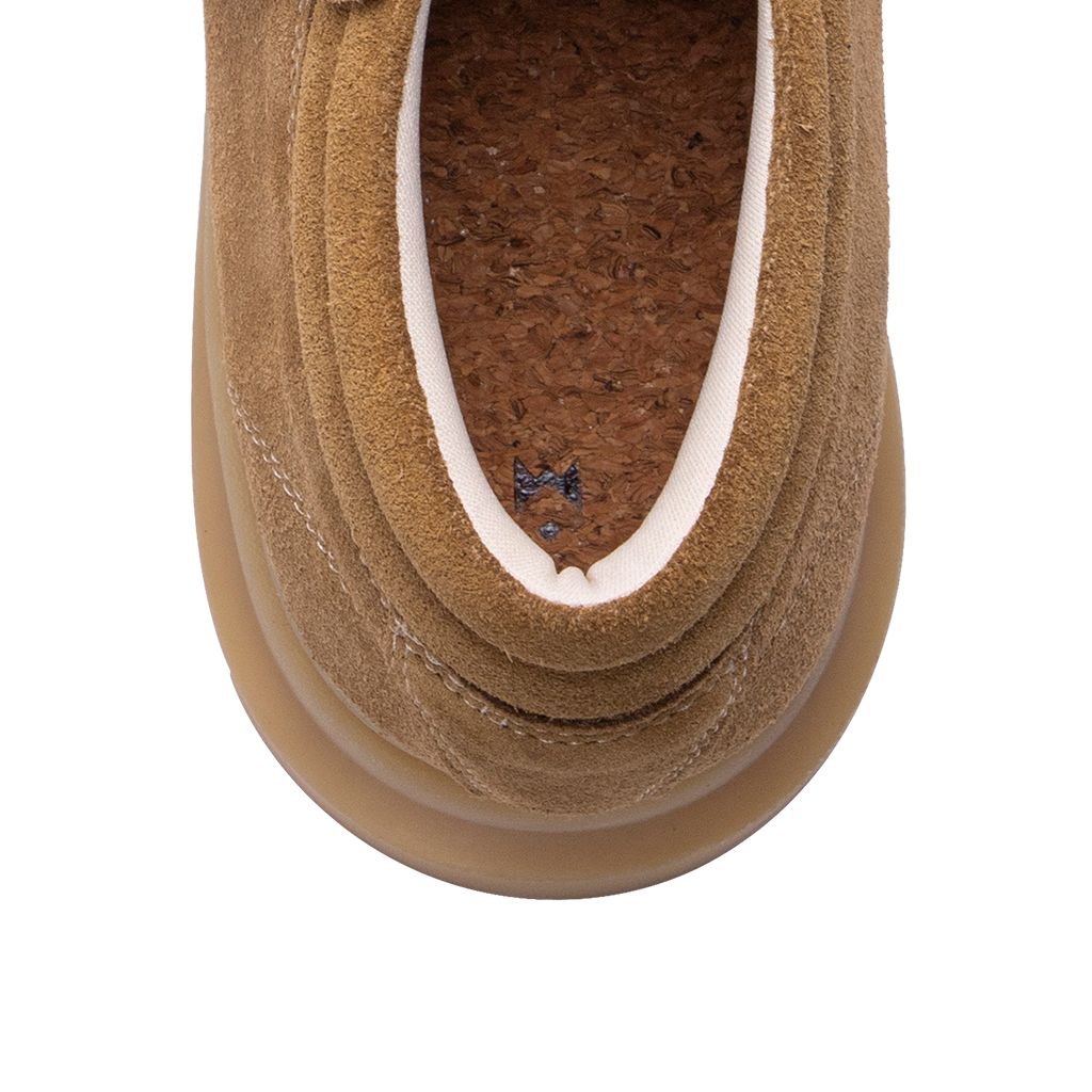 THE LADY WOLF R&E DERBY 4 EYELET - TOBACCO