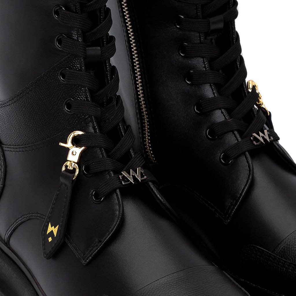 THE MARS LADY WOLF HIGH COMBAT BOOT - BLACK