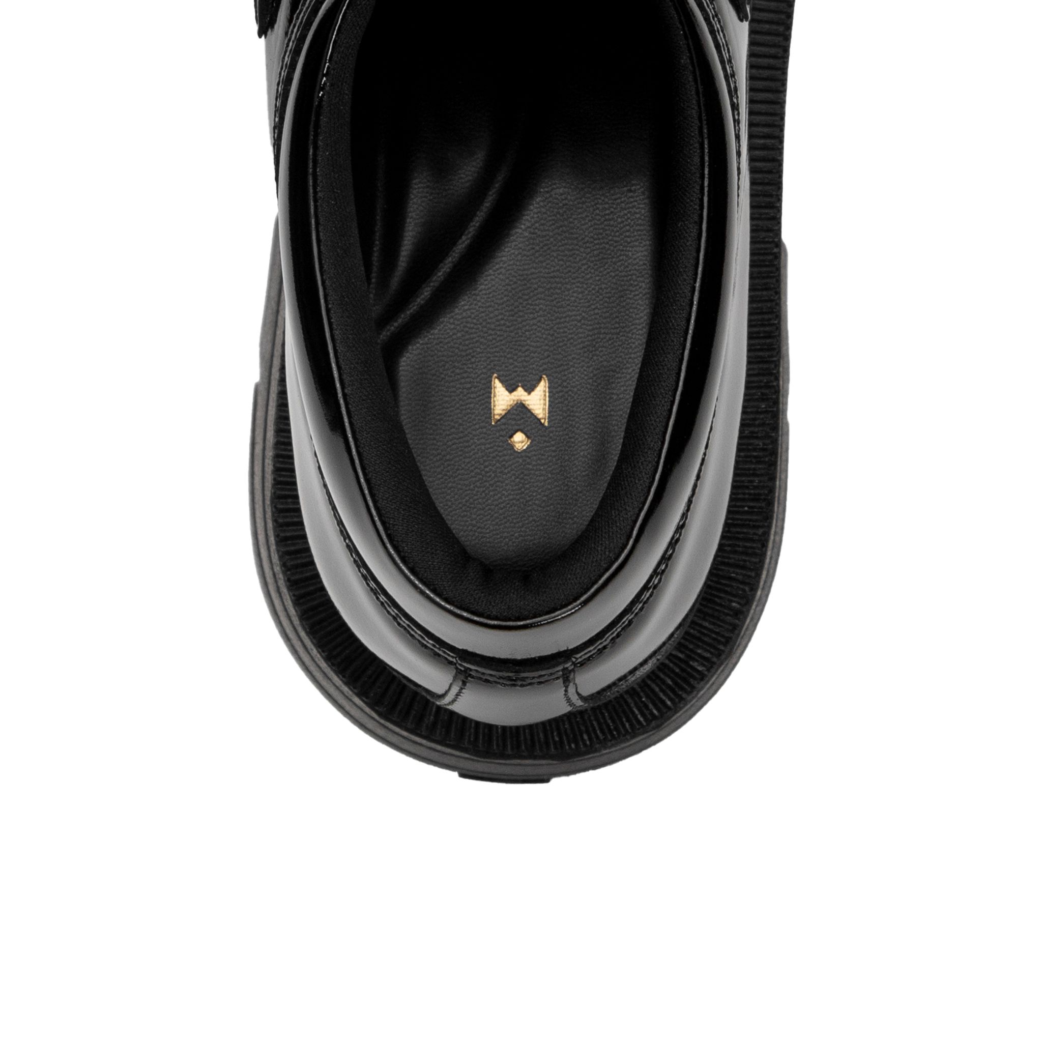 THE SLAY-DY WOLF LOAFER - SHINY BLACK