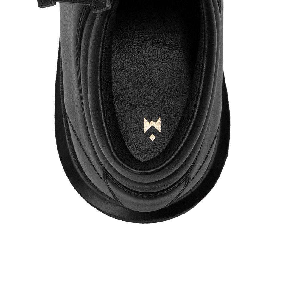 THEWOLF R&E DERBY 4 EYELET - BLACK