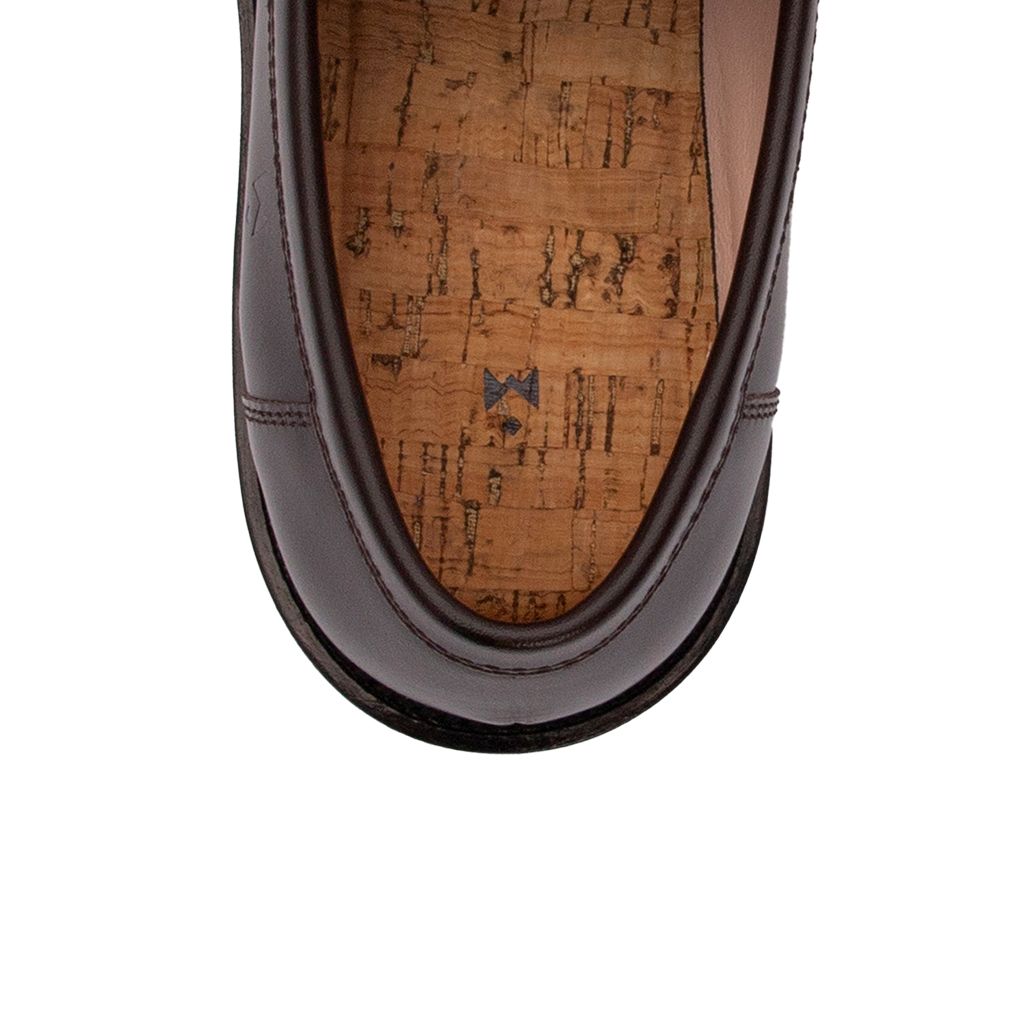 THE SEAN WOLF PENNY LOAFER - BROWN & OFF-WHITE