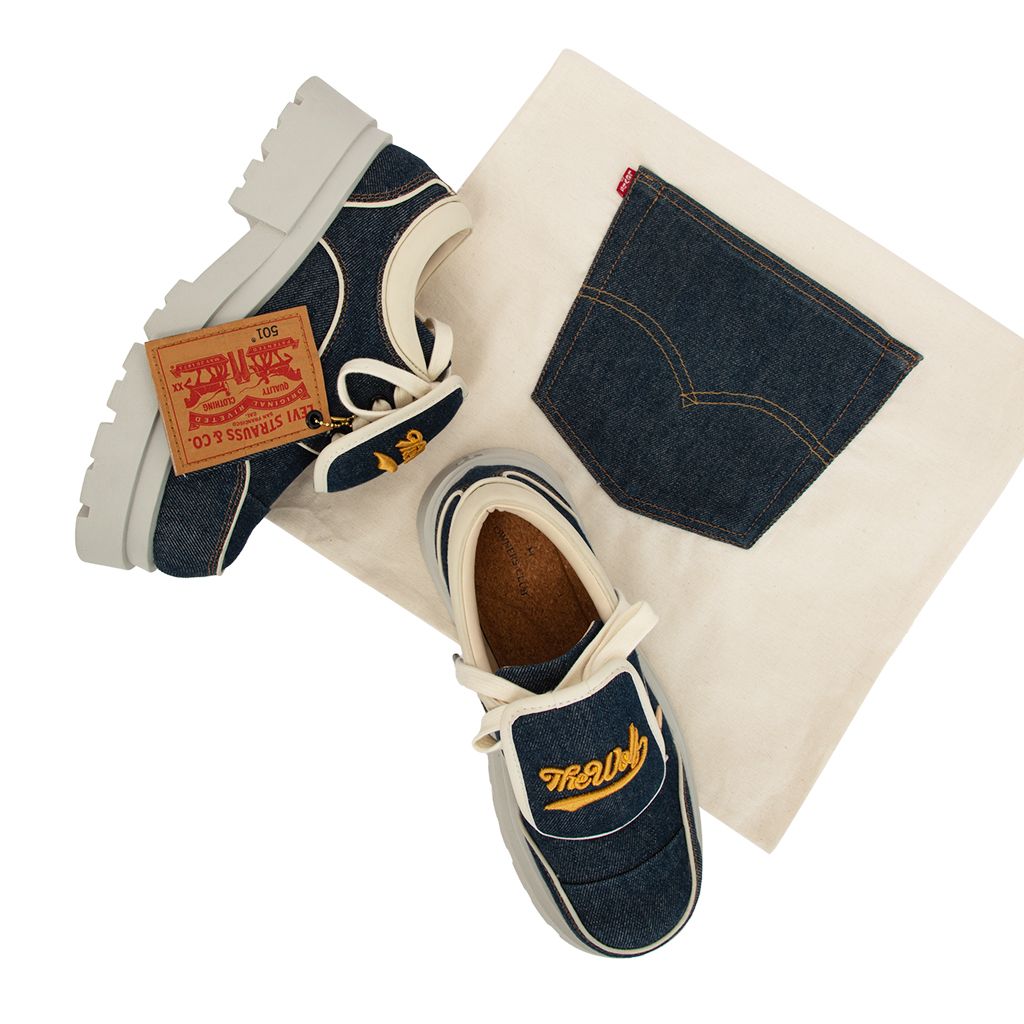 THE GIGANTIC WOLF DERBY SPECIAL EDITION - CUSTOMIZED 501 LEVI'S DENIM