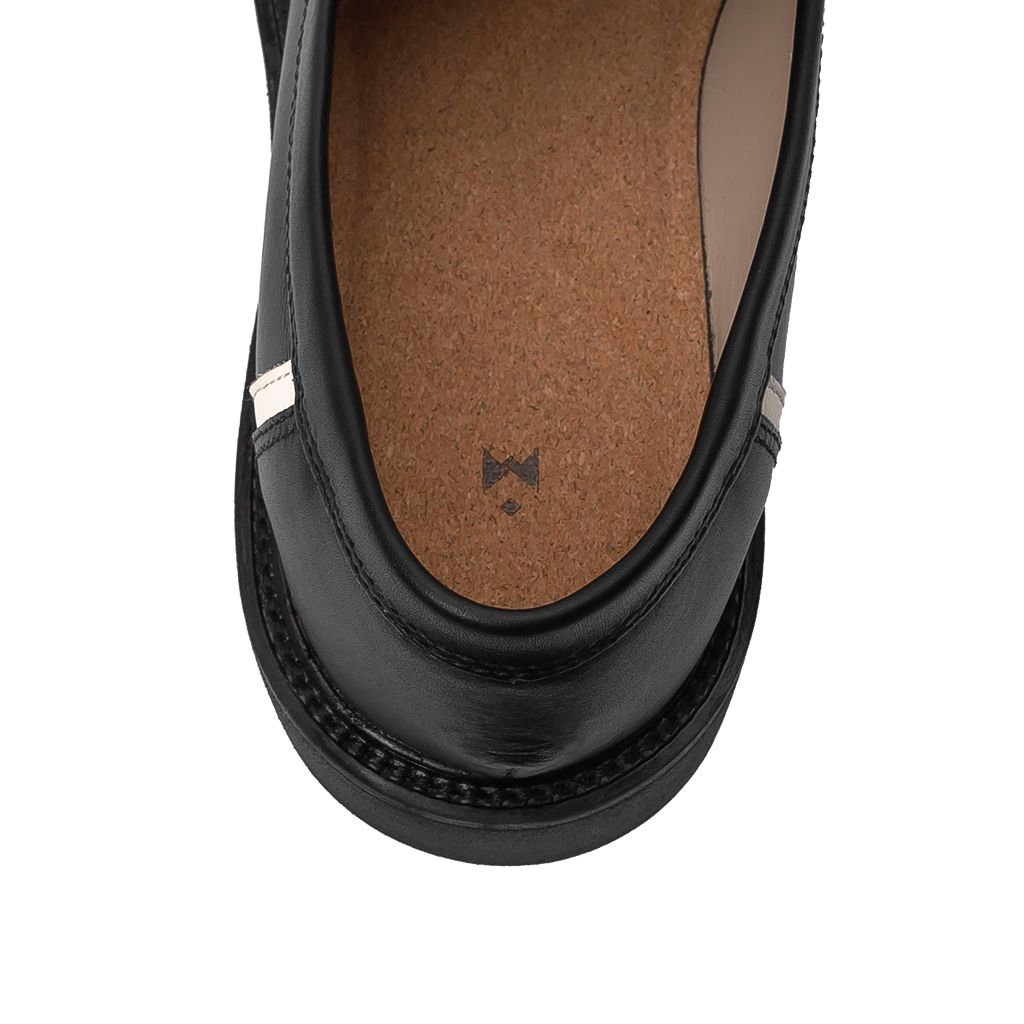 THE SEAN WOLF CHUNKY LOAFER - BLACK OFF WHITE