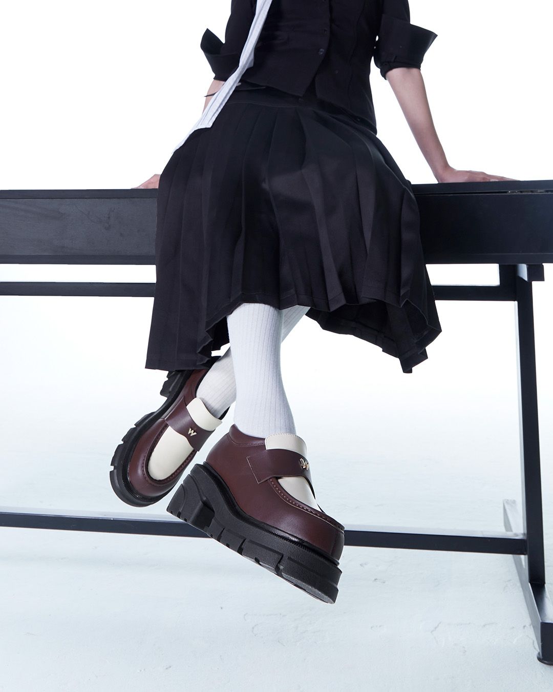 THE SLAY-DY WOLF LOAFER - BROWN & OFFWHITE