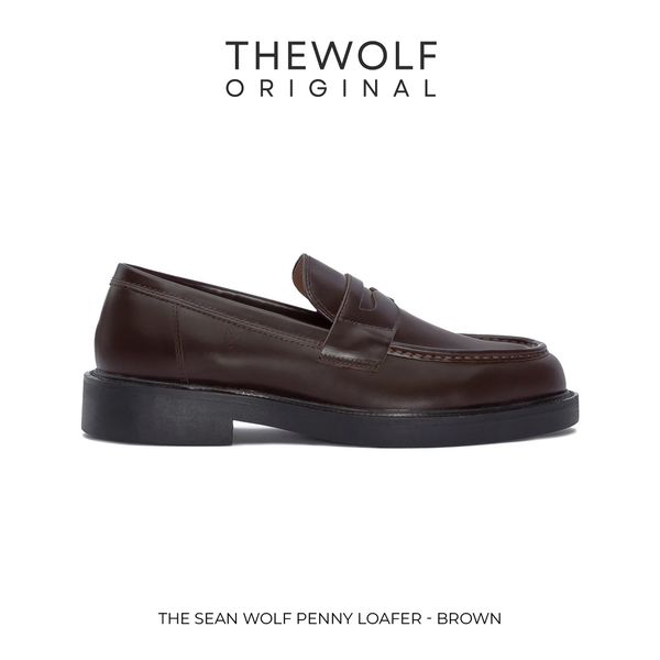  THE SEAN LADY WOLF PENNY LOAFER - BROWN 