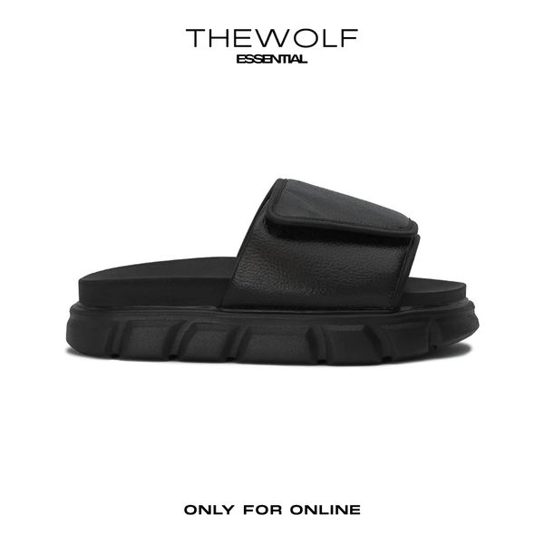  THE SEAN LADY WOLF SLIDE SANDAL V.2 - BLACK 