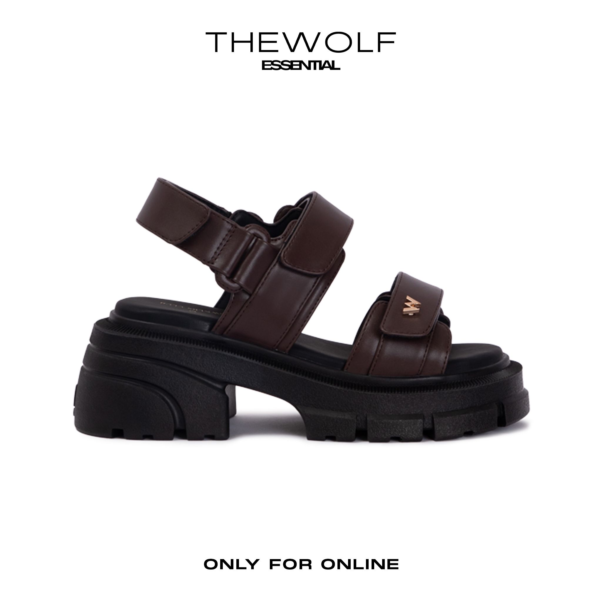 THEWOLF ESSENTIAL HIGH SANDAL - BLACK