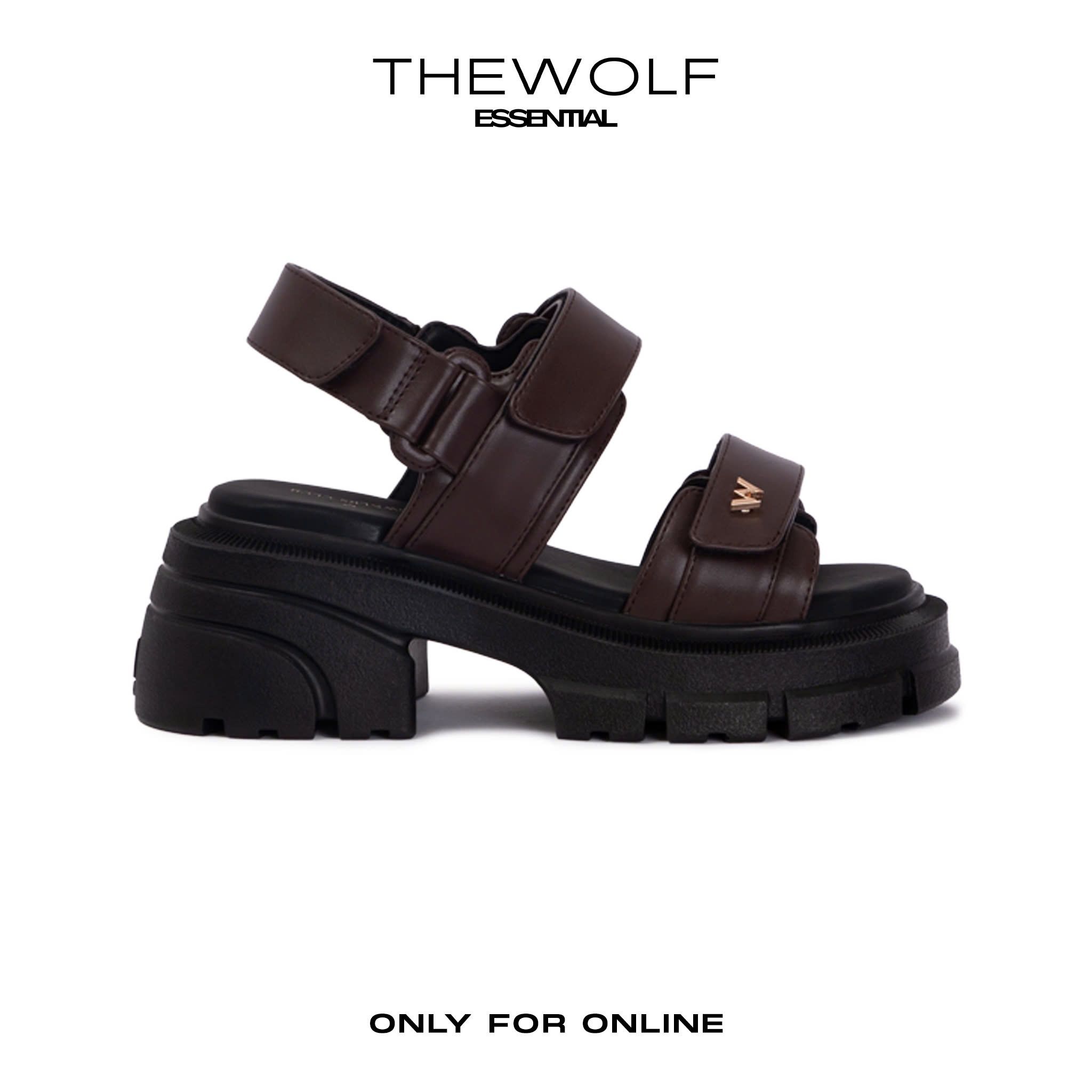THEWOLF ESSENTIAL HIGH SANDAL - BROWN