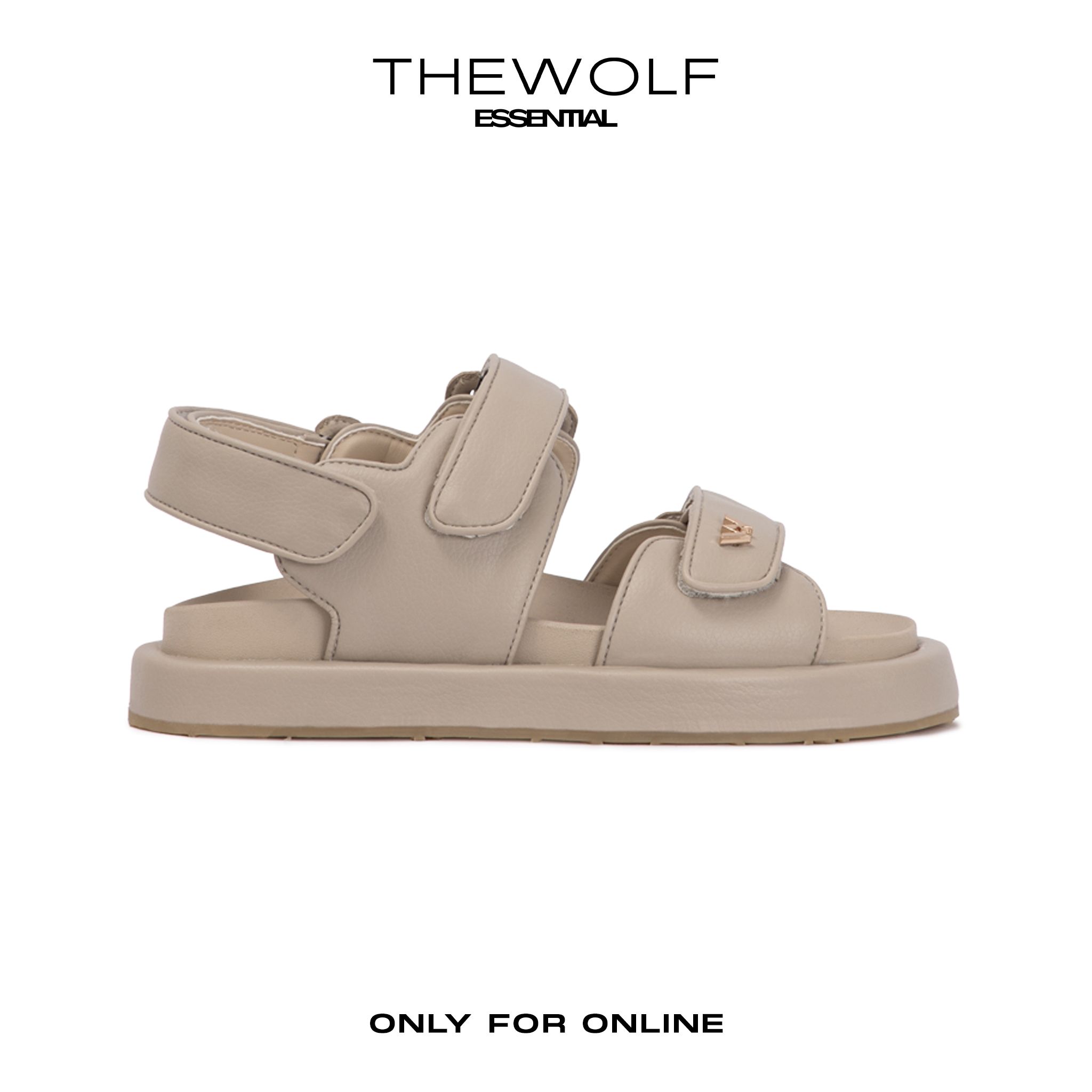 THEWOLF ESSENTIAL LOW SANDAL - CREAM