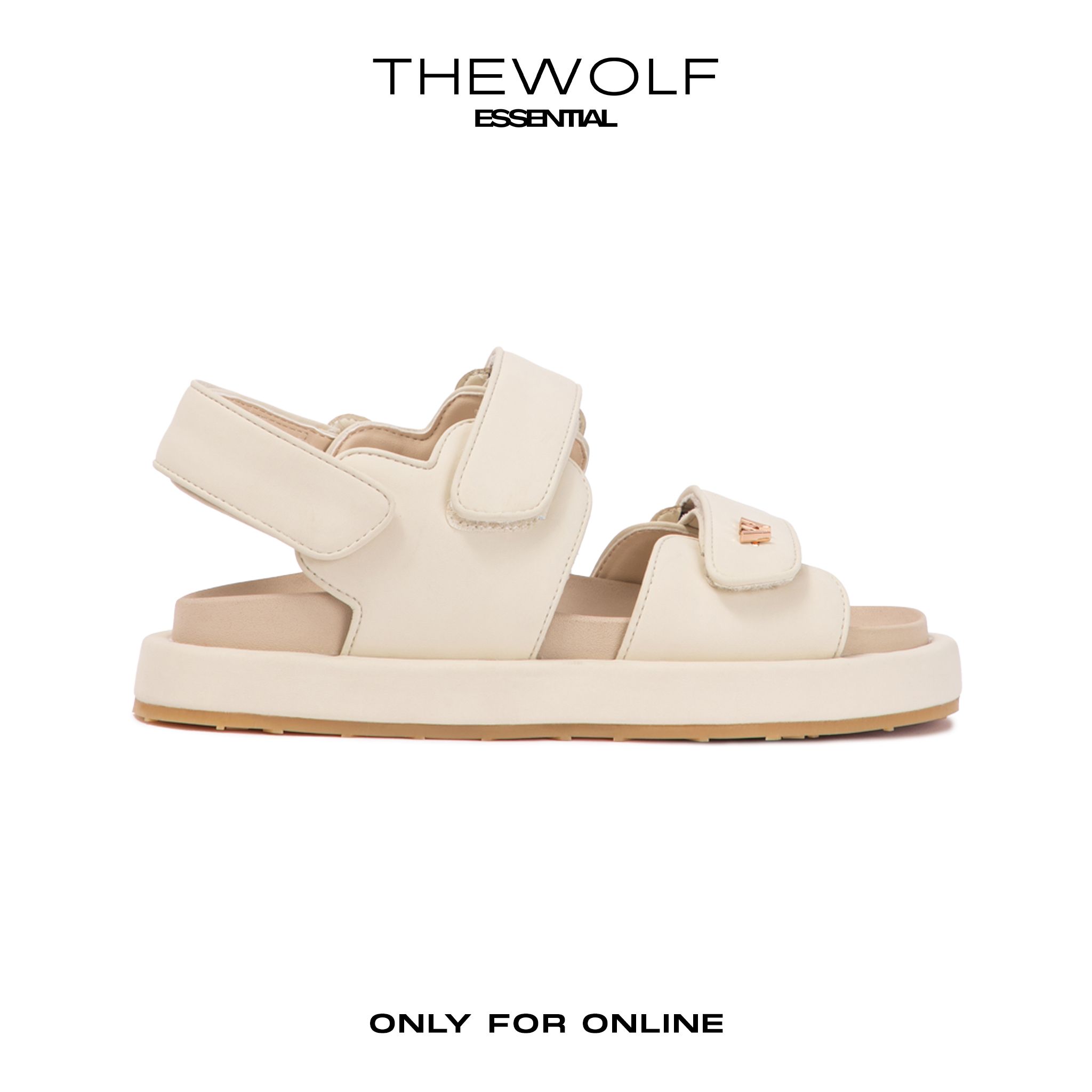 THEWOLF ESSENTIAL LOW SANDAL - CREAM