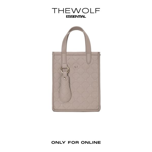  THEWOLF ESSENTIAL MONOGRAM MINI BAG - BEIGE 