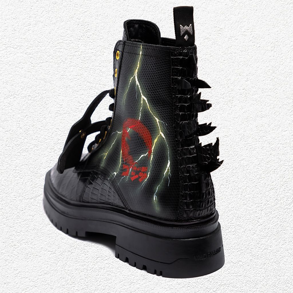 THE GODZILLA CHUNKY COMBAT BOOTS - SHOES FOR DECOR