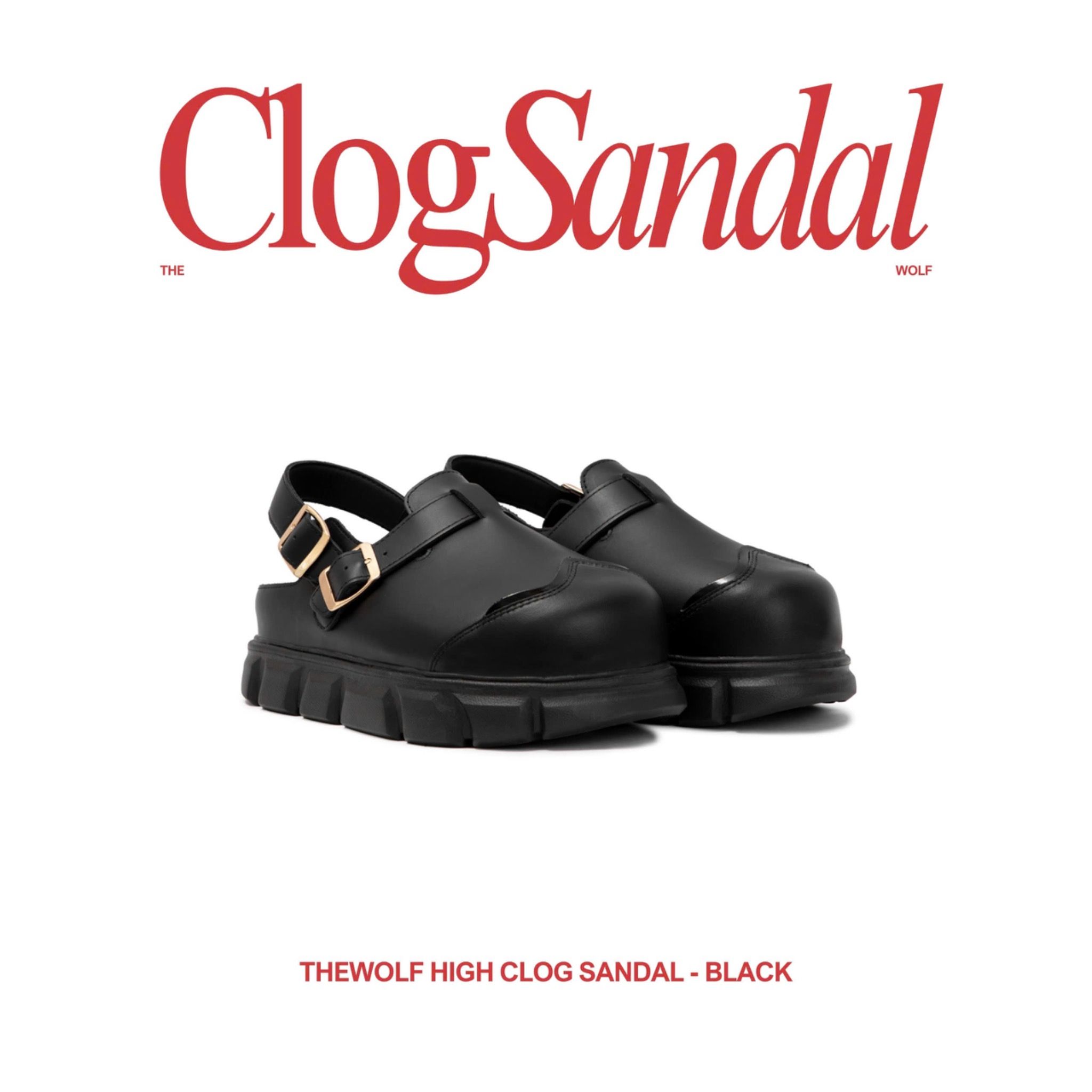 THEWOLF HIGH CLOG SANDAL