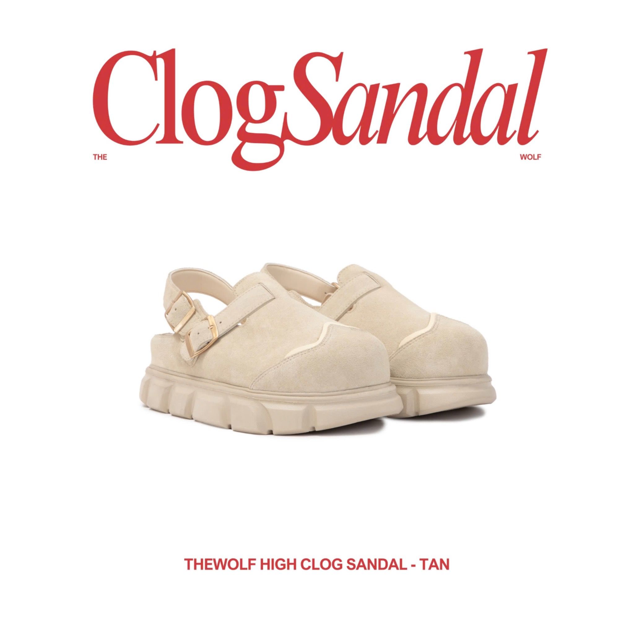 THEWOLF HIGH CLOG SANDAL