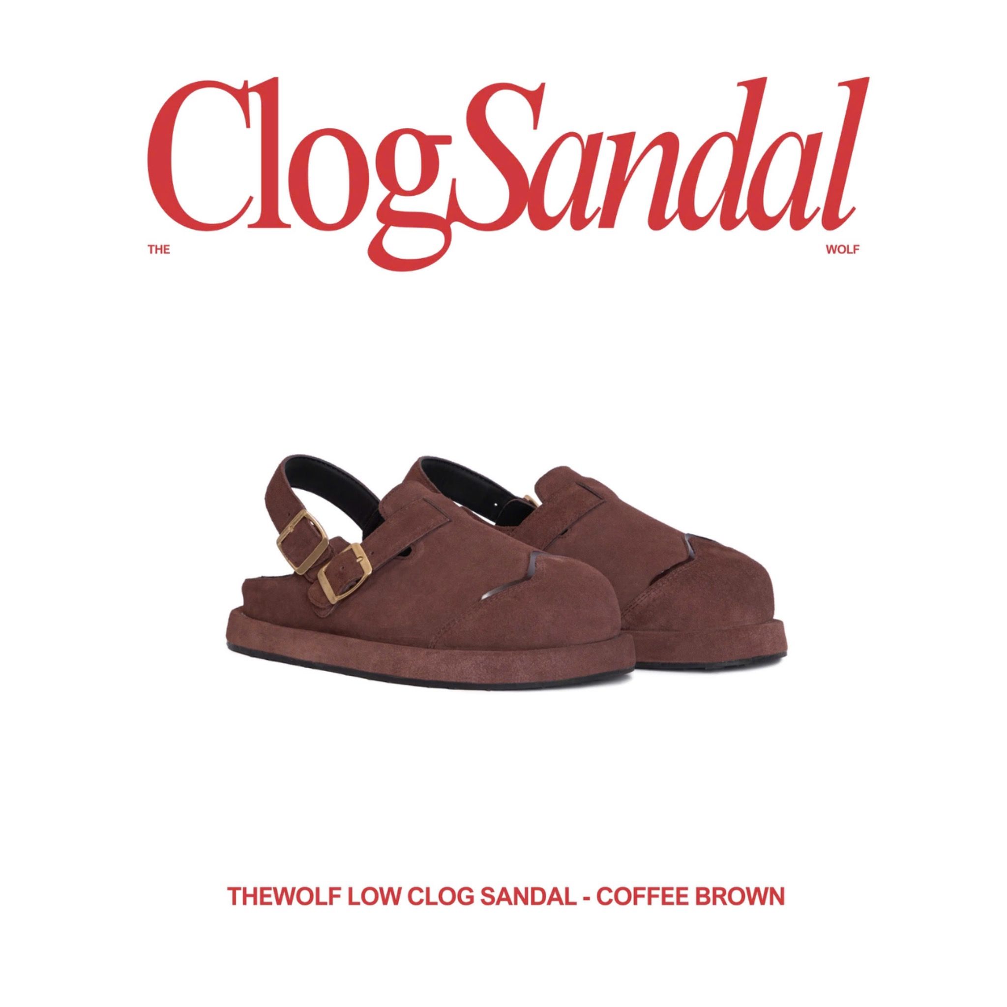 THEWOLF LOW CLOG SANDAL