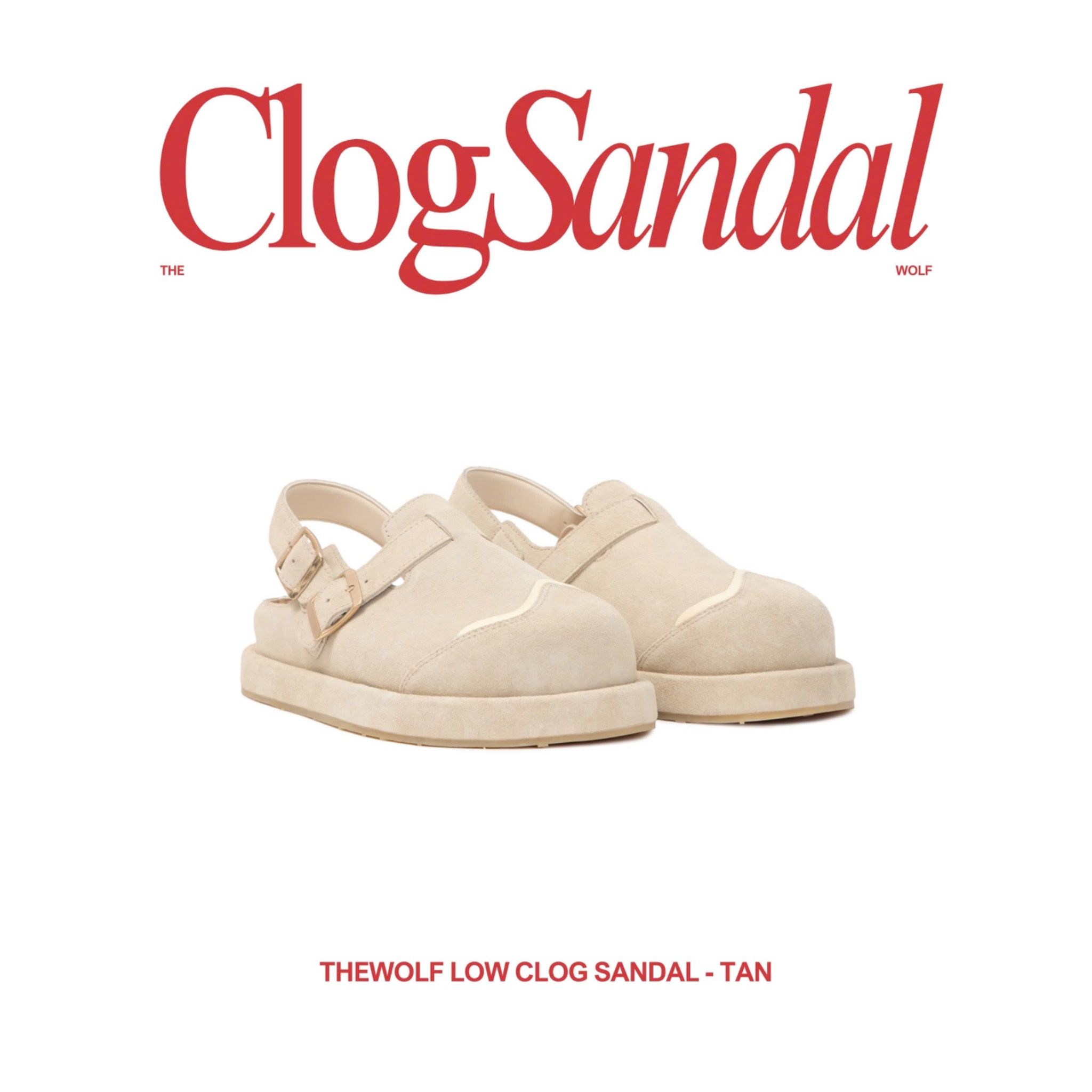 THEWOLF LOW CLOG SANDAL
