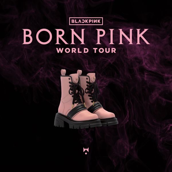  THEWOLF BLACK PINK COMBAT BOOT 