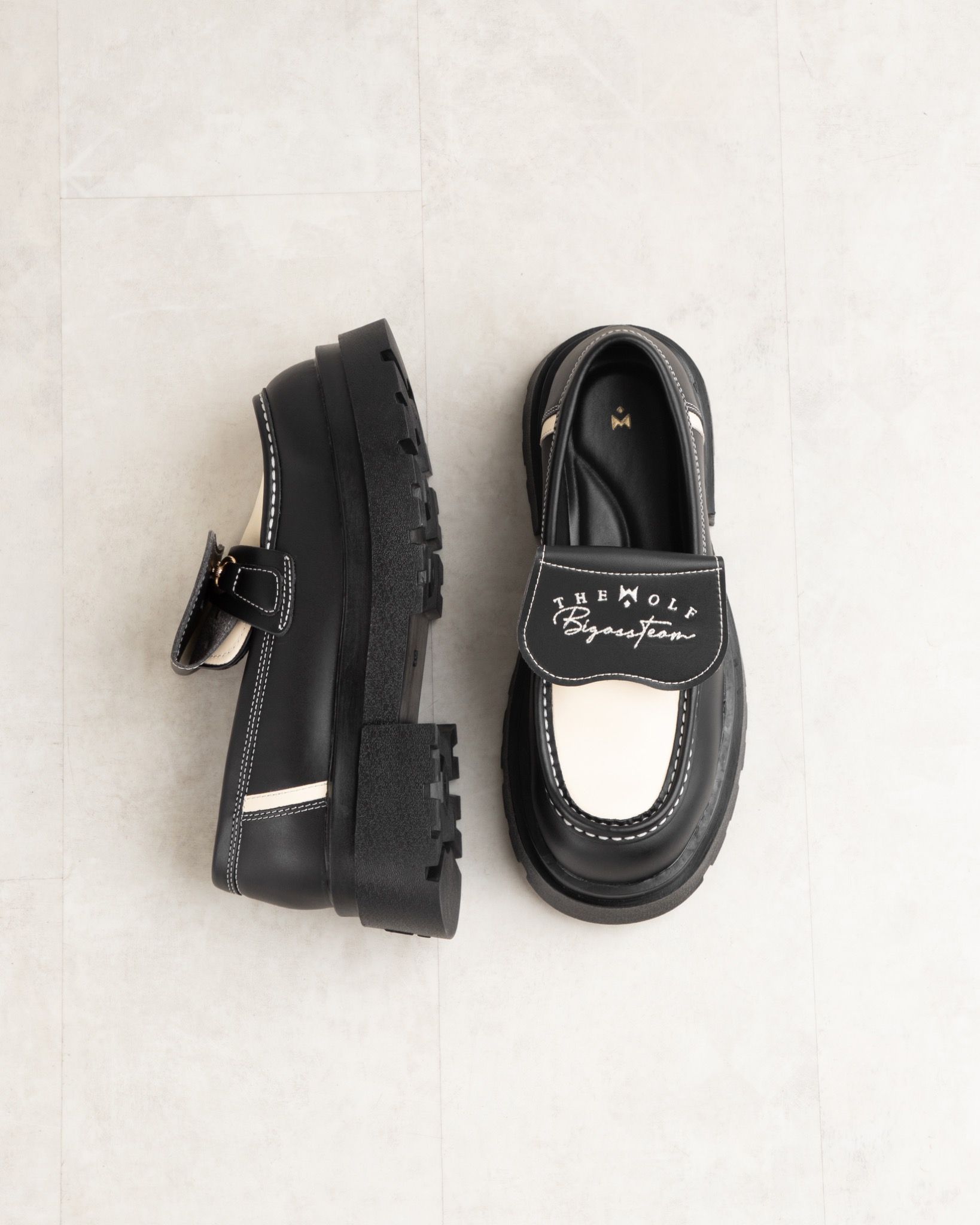 THEWOLF X BIGASSTEAM LEATHER - WHITE