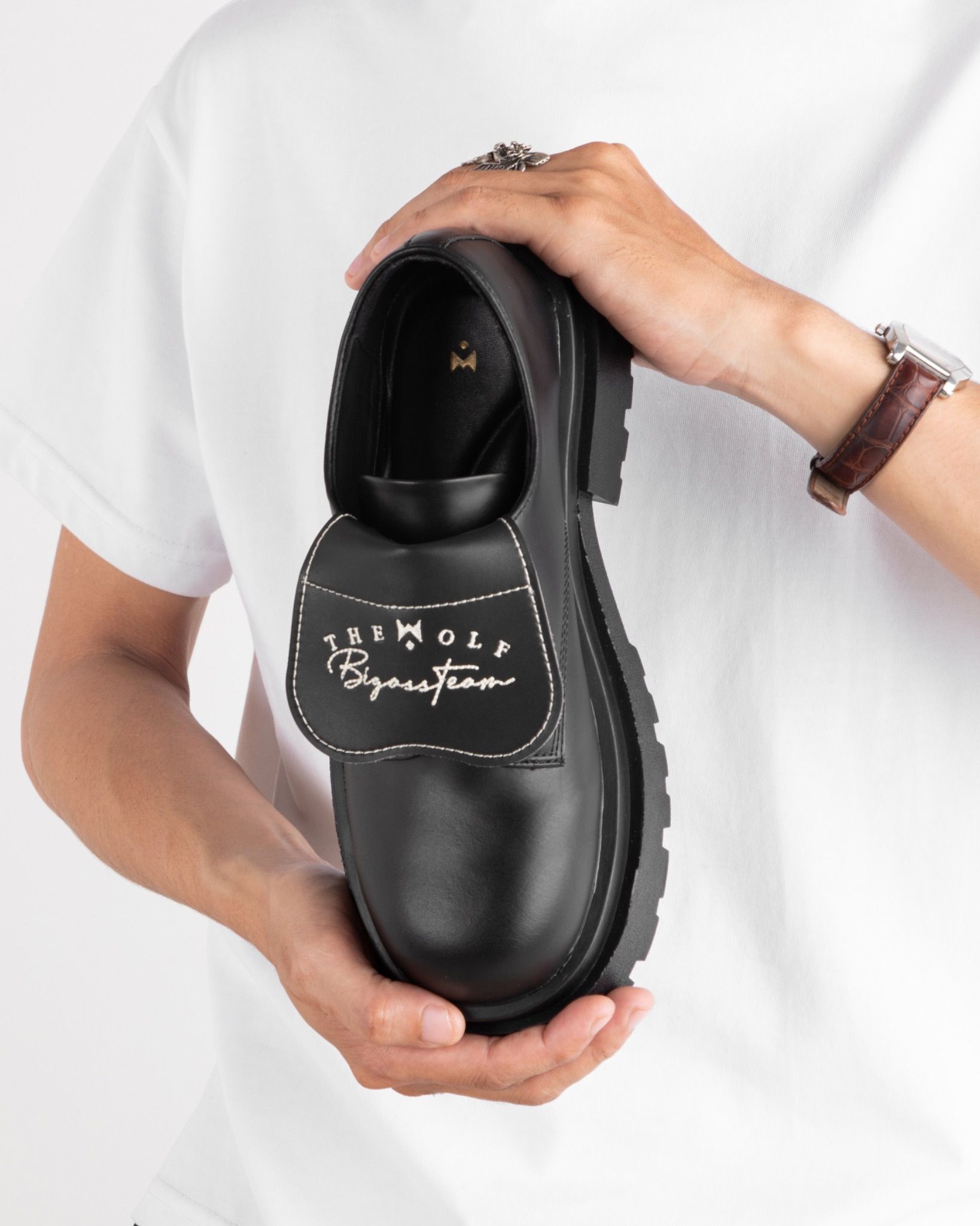 THEWOLF X BIGASSTEAM LEATHER - WHITE