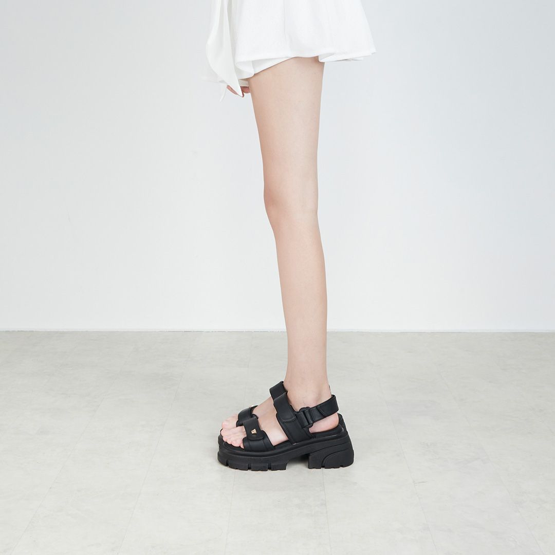 THEWOLF ESSENTIAL HIGH SANDAL - BLACK