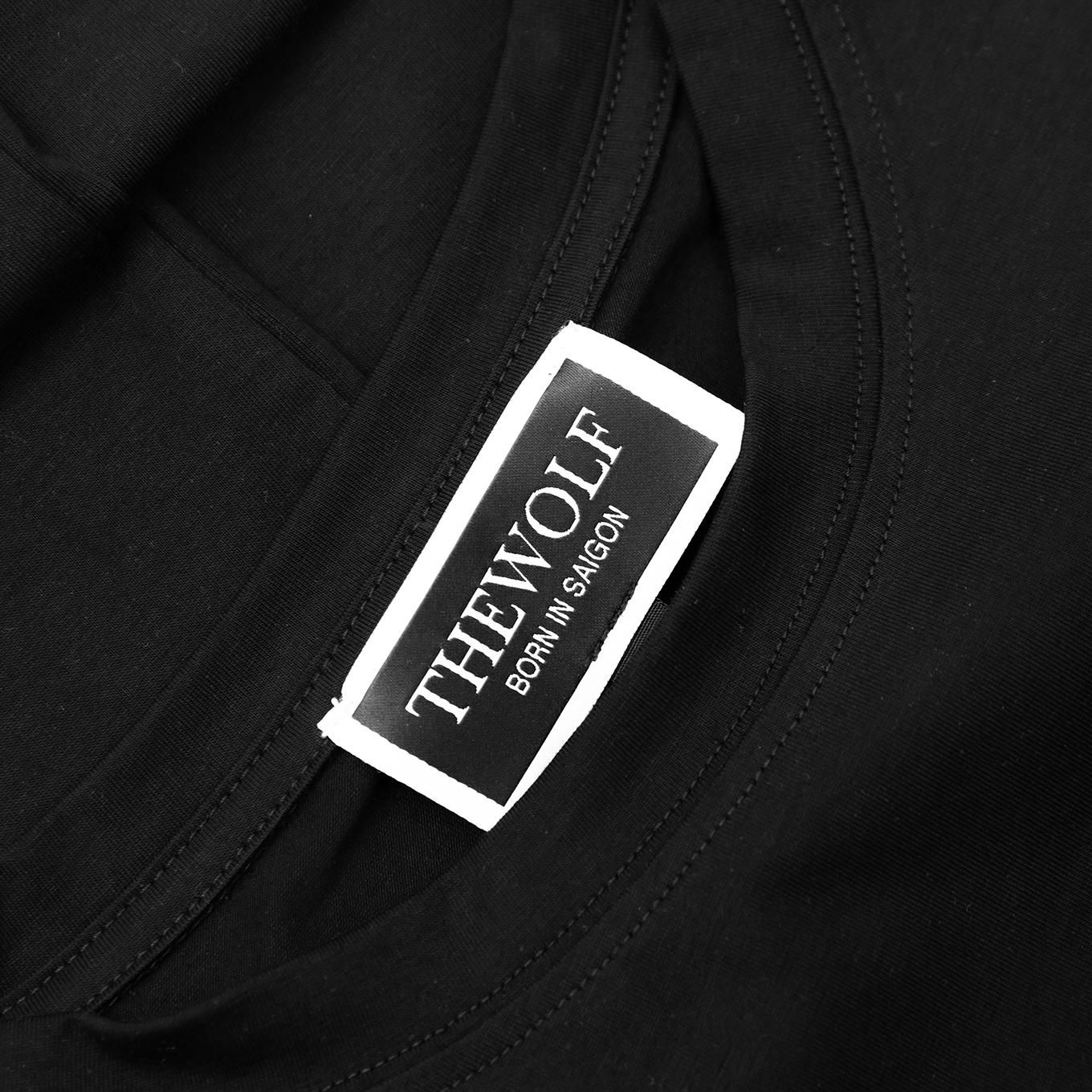 THE WOLF BASIC TEE - BLACK