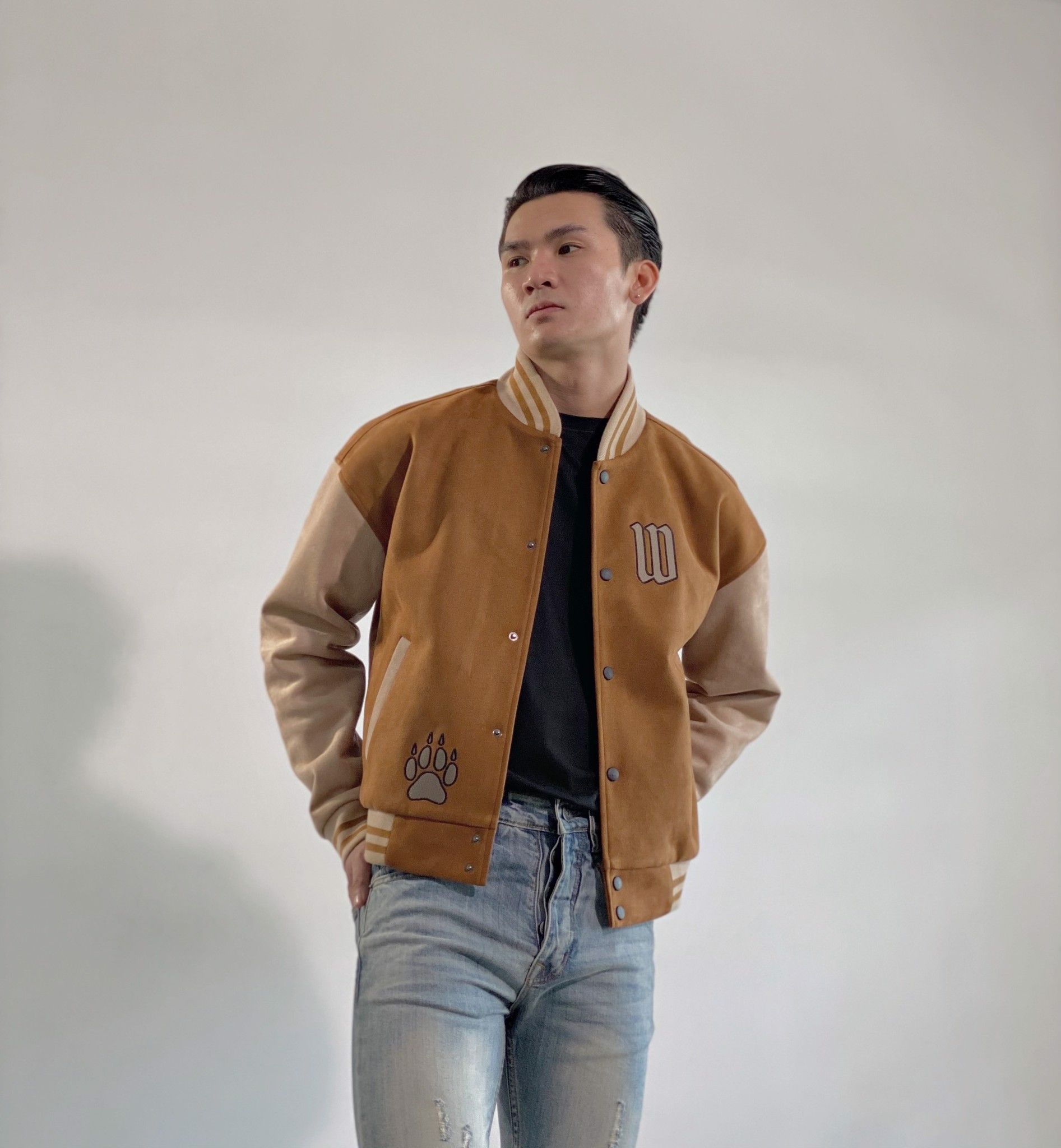 THE CHUNKY WOLF VARSITY JACKET