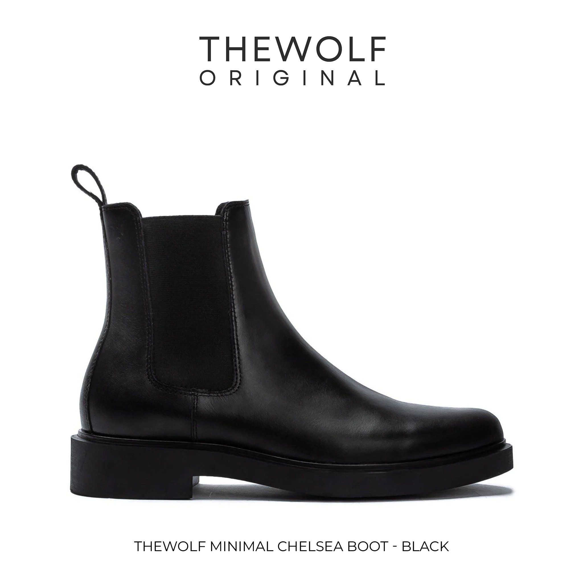 THE WOLF MINIMAL CHELSEA BOOT - BLACK