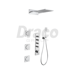 Sen tắm âm tường Draco F0301C đồng thau mạ crom