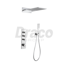 Sen tắm âm tường Draco F0302C đồng thau mạ crom