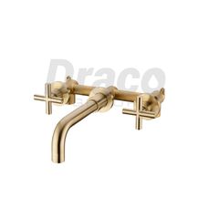 Vòi lavabo âm tường Draco F2401G_2_ đồng thau