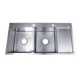 Hình Ảnh Bồn Rửa Chén 2 Hố Draco S1318I Chất Liệu Inox 304 Đúc Nguyên Khối (2)