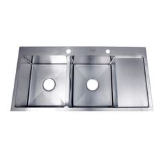 Bồn Rửa Chén 2 Hố Draco S1318I Chất Liệu Inox 304 Đúc Nguyên Khối Chống Gỉ Chống Ăn Mòn - Hàng Chính Hãng