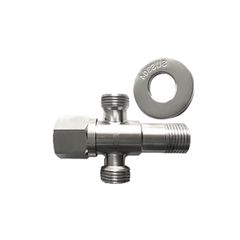 T Chia Nước ATTC3I Chất Liệu Inox 304 Chống Gỉ Chống Ăn Mòn Tích Hợp Khóa Giảm Áp Ren 21mm Phù Hợp Với Mọi Loại Dây Cấp Nước