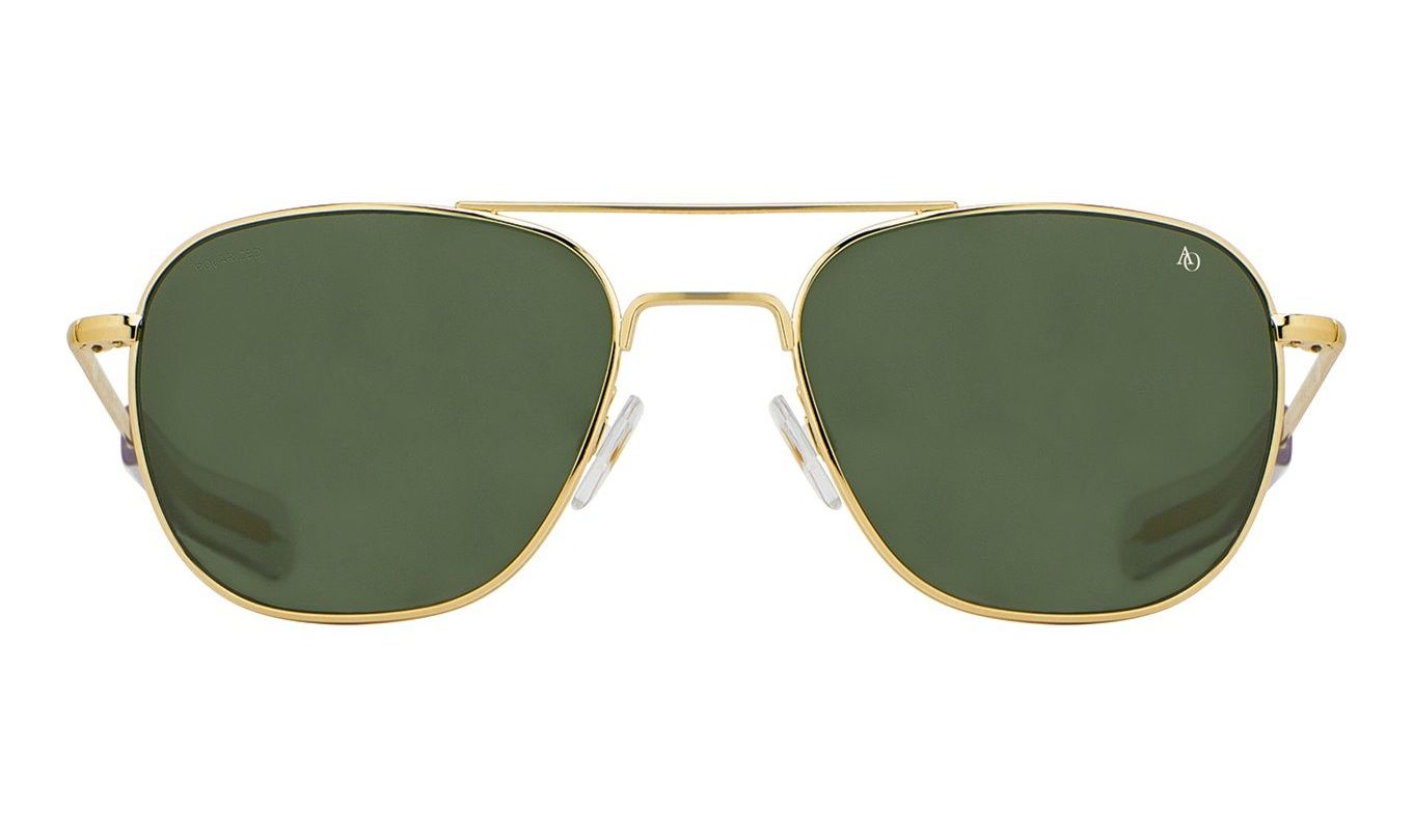 American Optical Huckberry Original Pilot Gold Green sunglasses