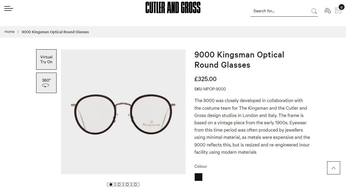  Cutler & Gross x Kingsman 9000 eyeglasses 