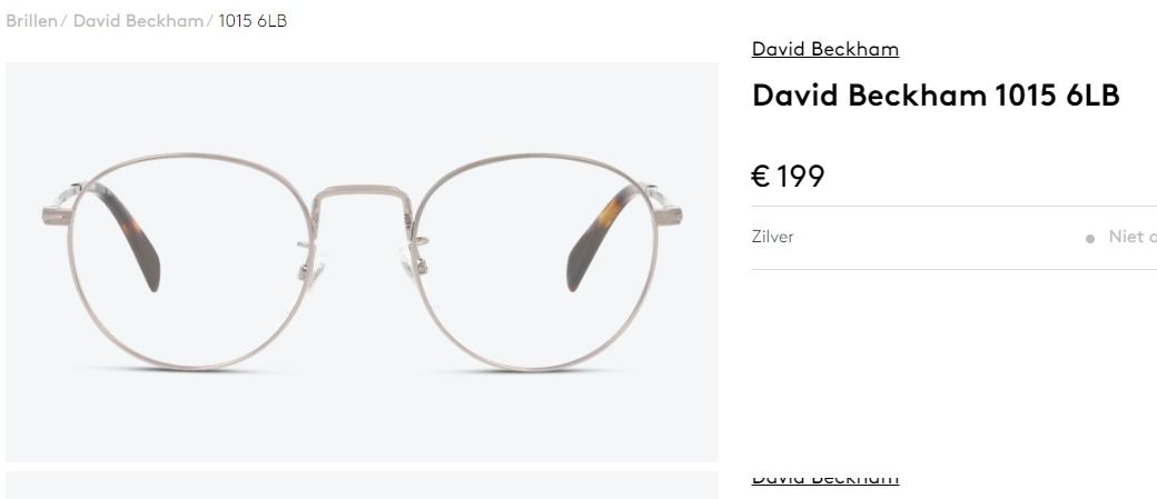  David Beckham DB 1015 eyeglasses 