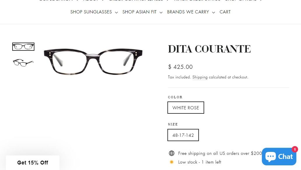  DITA Courante DRX-3001 eyeglasses 