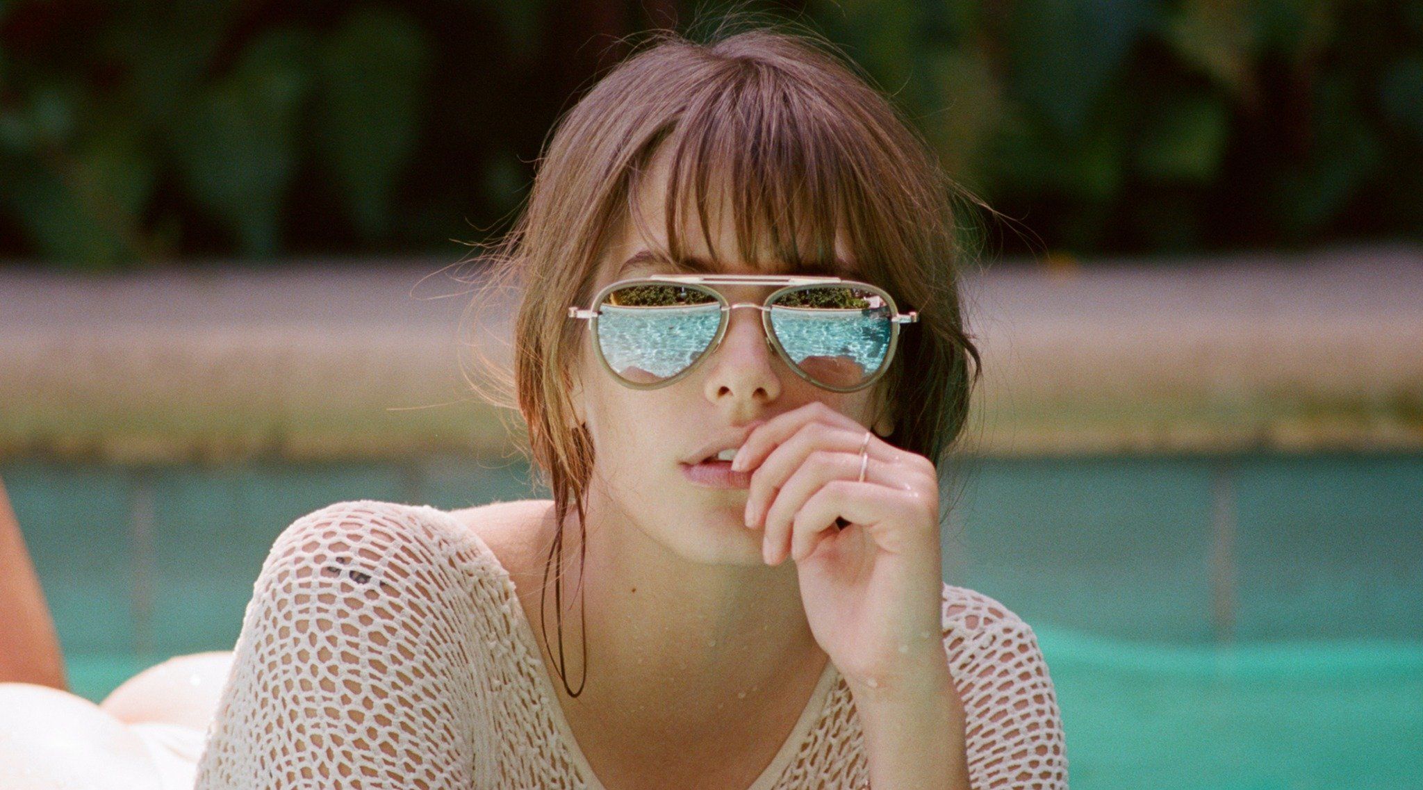 Garrett Leight Doheny Rose Gold / Rosewood sunglasses