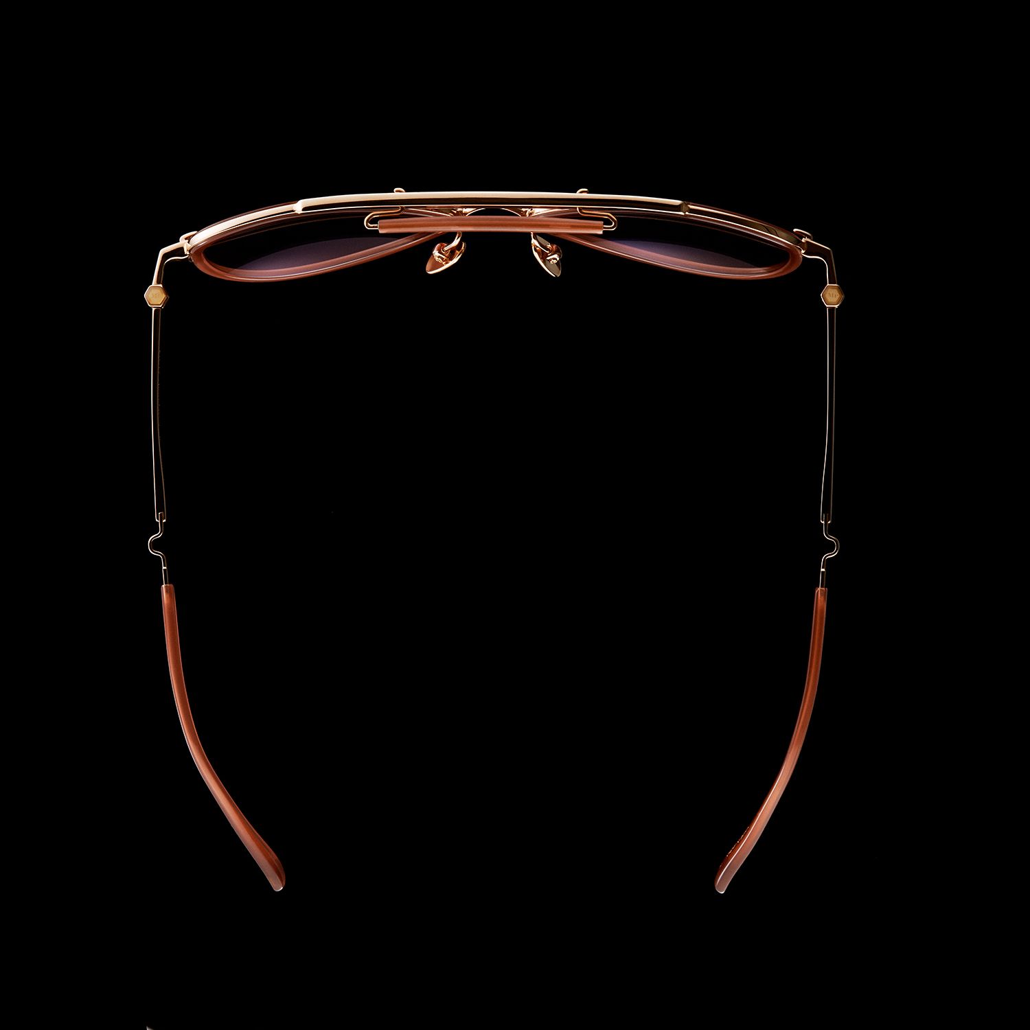 Garrett Leight Doheny Rose Gold / Rosewood sunglasses