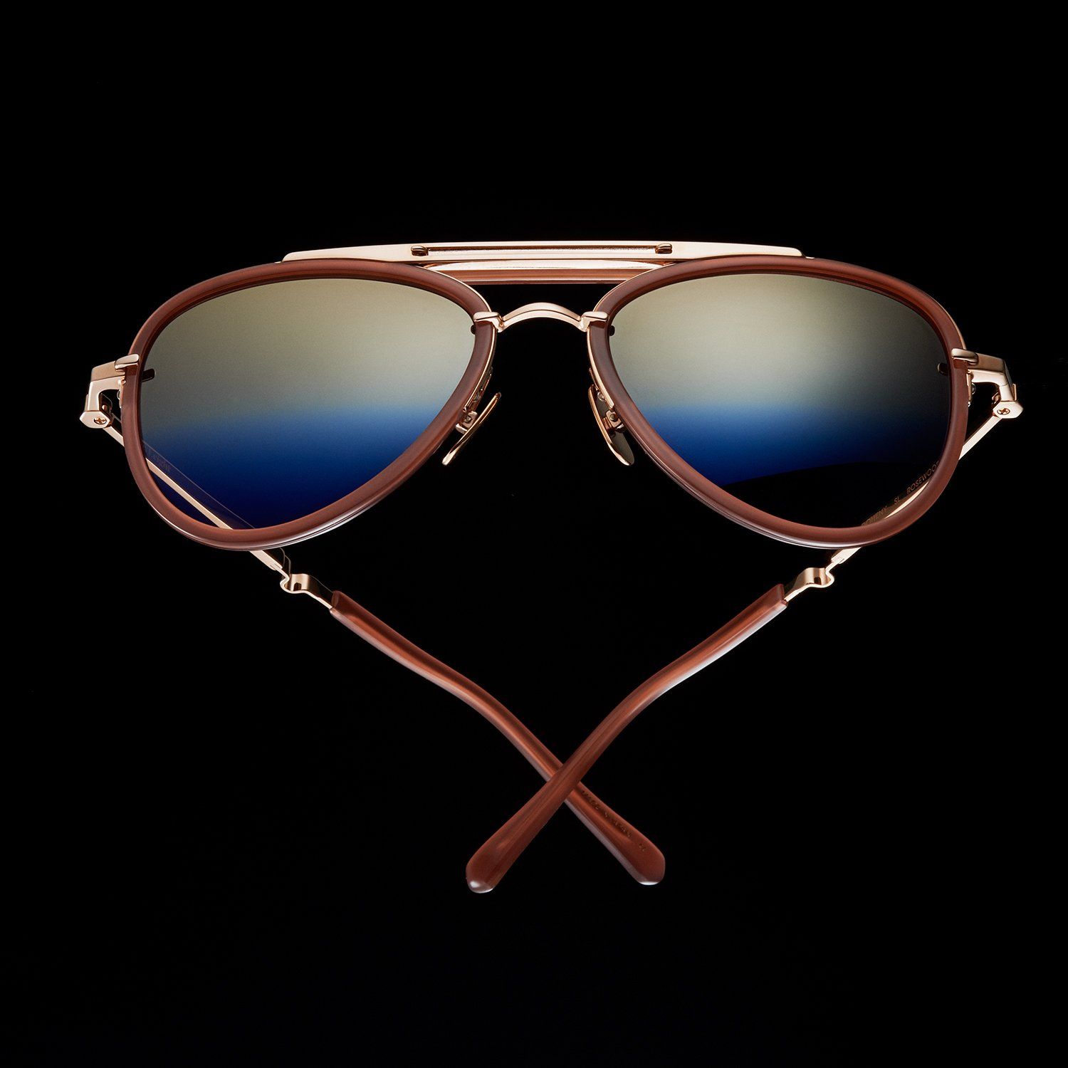 Garrett Leight Doheny Rose Gold / Rosewood sunglasses