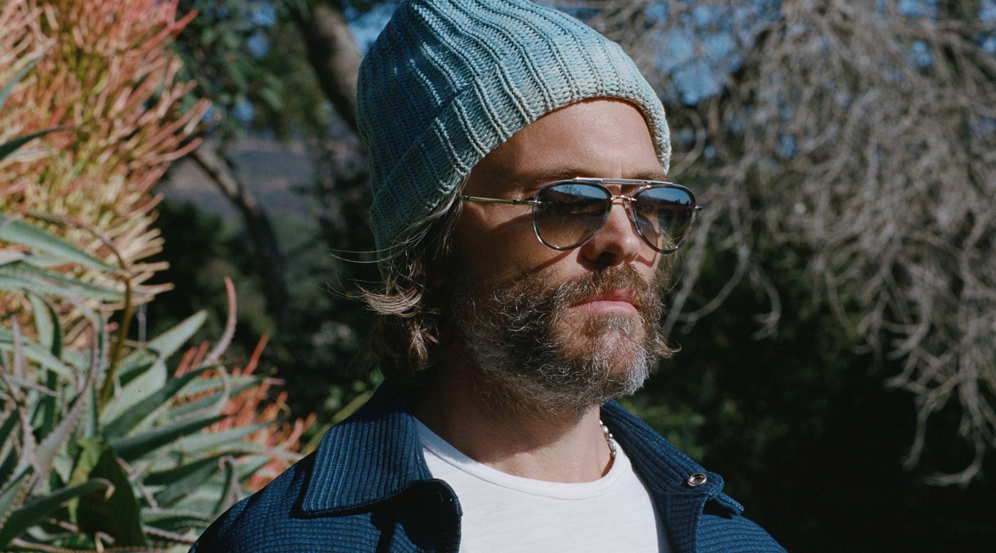 Garrett Leight Doheny Rose Gold / Rosewood sunglasses