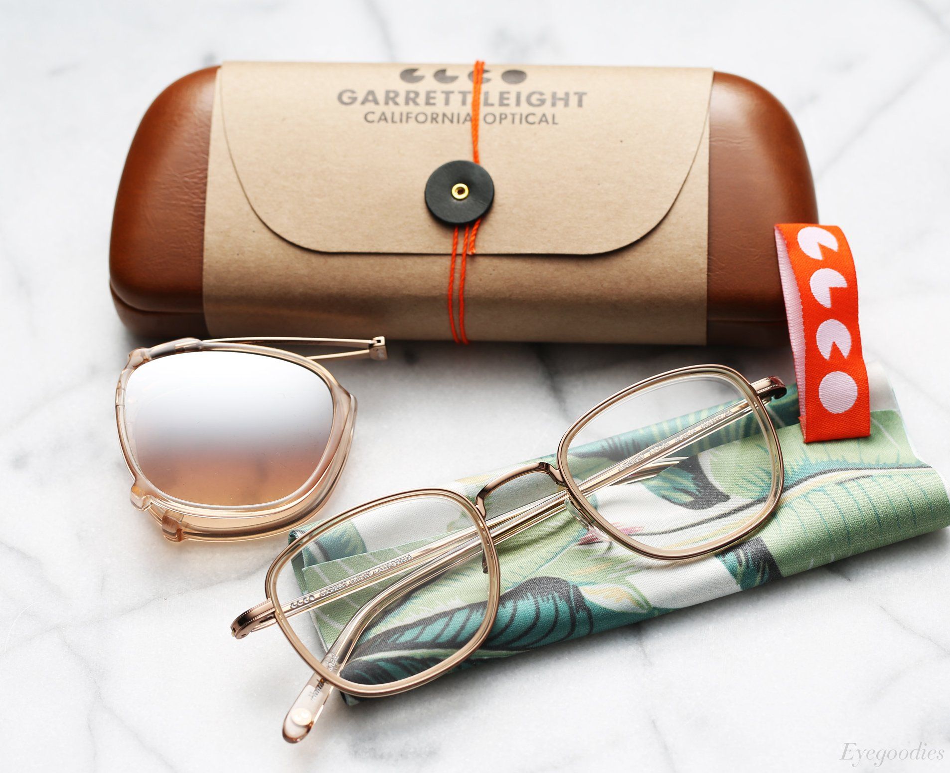(ĐÃ BÁN) Garrett Leight Garfield Eyeglasses gold with clip on