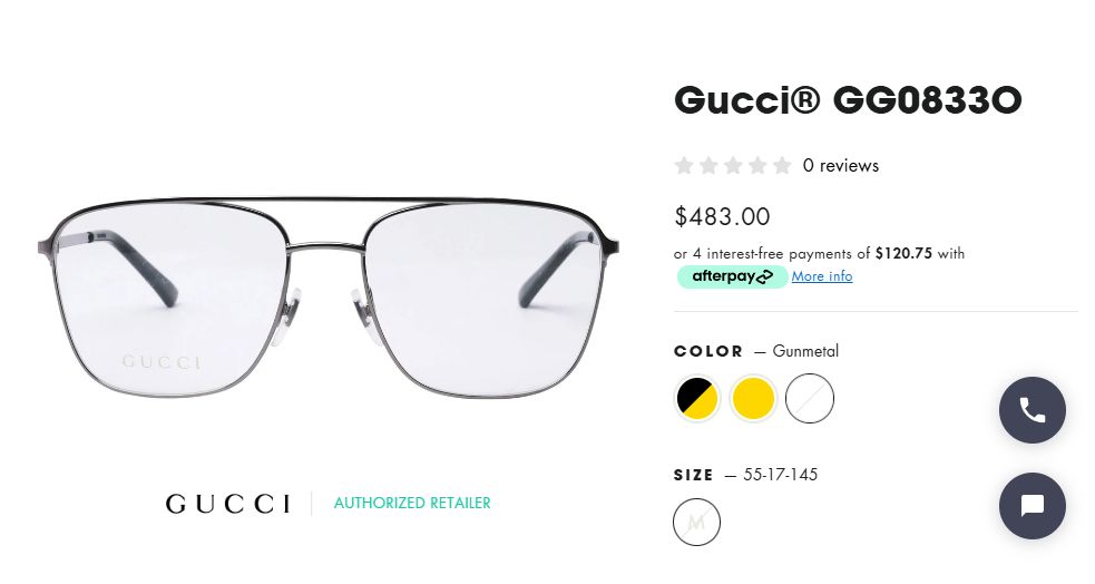 Gucci GG0833O 003 eyeglasses