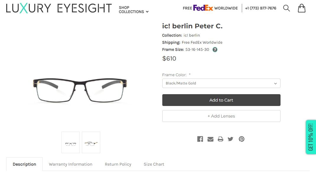  IC! Berlin Peter C eyeglasses 