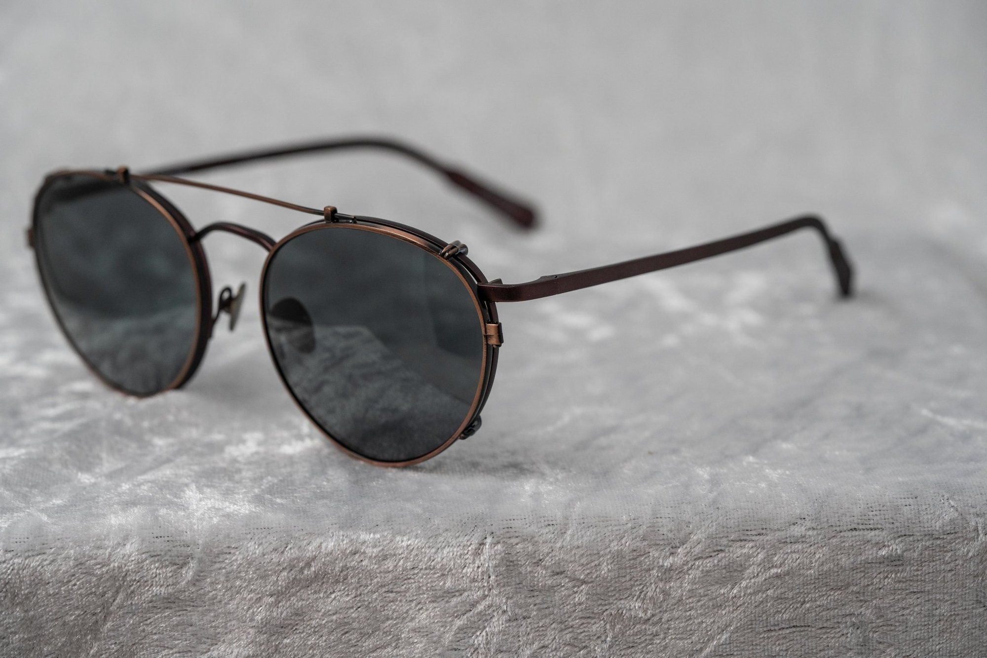 Kris Van Assche KVA 71 sunglasses with clip on (by Linda Farrow)