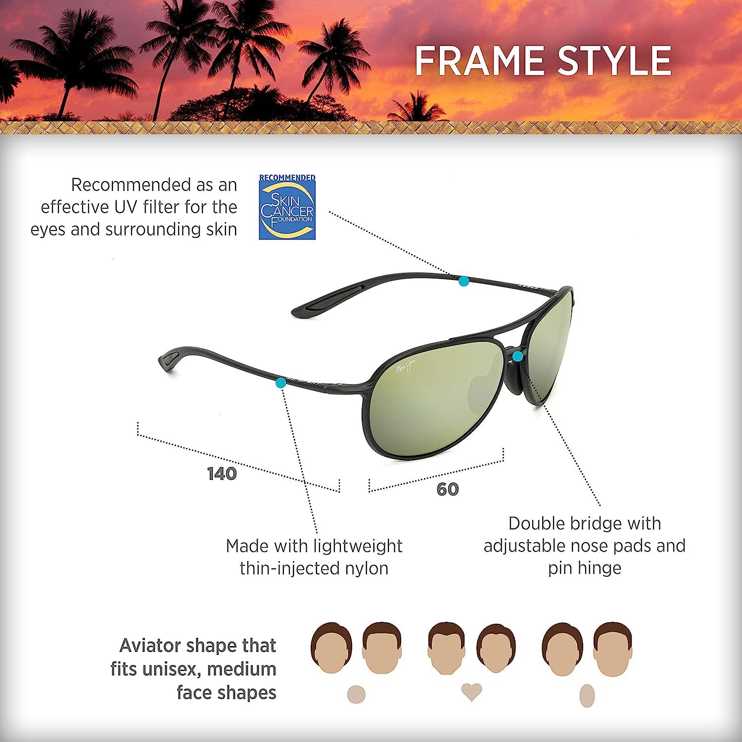 (ĐÃ BÁN) Maui Jim Alelele Bridge sunglasses