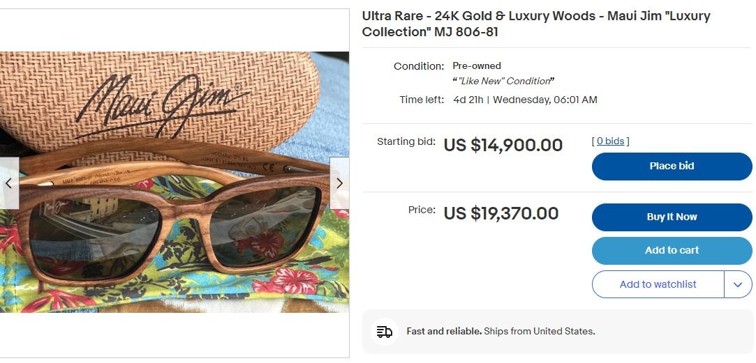 Maui Jim Ho'omau eyeglasses - Luxury & ultra rare